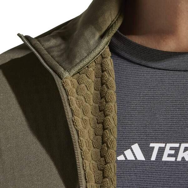 Adidas Multi Light Fleece Full Zip Jacket Olive Strata