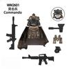 WM6147 WM6168 Military Series SWAT Special Forces Building Blocks Commando Soldier City Police Cap Mini Action Figure Toys