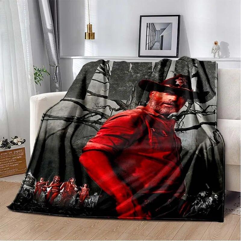 

Одеяло с принтом «Ходячие мертвецы» модное фланелевое теплое одеяло для спальни, диван-кровать, одеяло для подарка, все сезоны