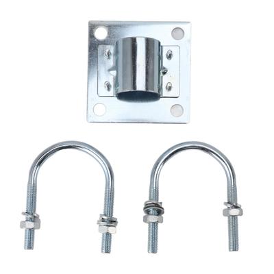 Antenna Mast Pipe Mount Stable Support Flexible Adjustment Aluminum Alloy Antenna Mast Bracket Mount for Roof Wall Set 1