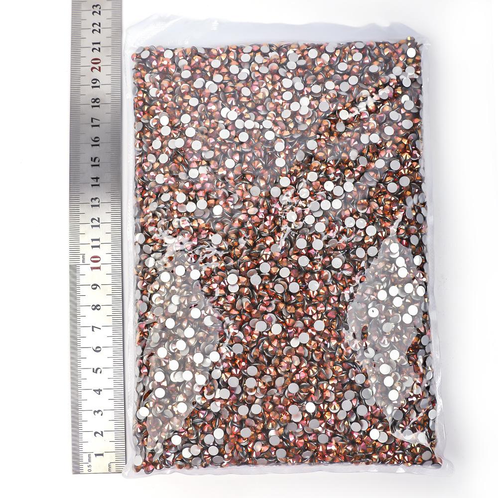 Weichen Big Bag Flat Bottom Diamond Color Plated Crystal Diamond Decorative Rhinestone Diy Nail Art Glass Jewelry Accessories