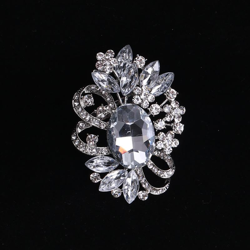 Legierung Mode Kreative Persönlichkeit Kristallglas Brosche Brosche Brosche Damen Kleidung Zubehör