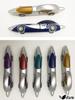Azrte Kugelschreiber Schreibwaren Schreibgeräte Interessante Waren Neuheiten Geschenke Einzeln verpackt Blaues Mini-Auto Autokomplettset 8 Stück 0,5 mm