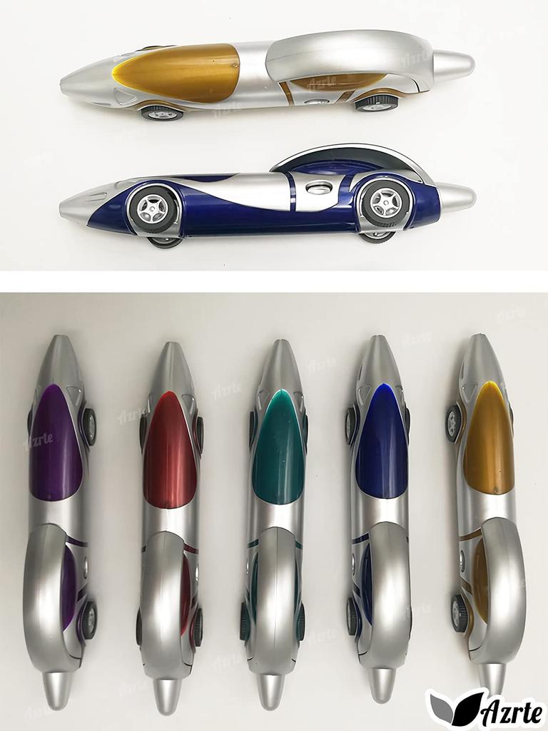 Azrte Kugelschreiber Schreibwaren Schreibgeräte Interessante Waren Neuheiten Geschenke Einzeln verpackt Blaues Mini-Auto Autokomplettset 8 Stück 0,5 mm
