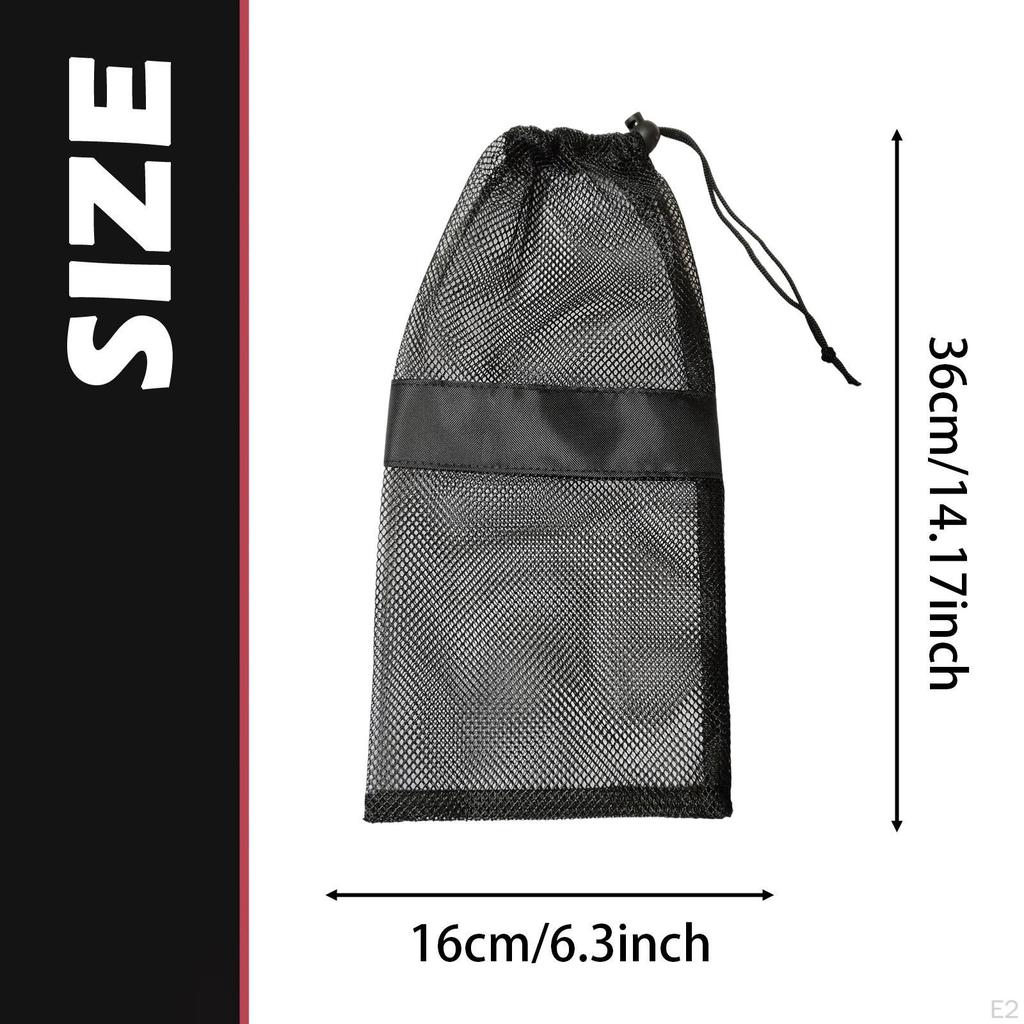 Dance Shoe Mesh Bag with Drawstring, Spacious Supplies Ballet Shoes Storage Pouch, Organizer