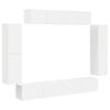 TV Cabinet Set 8 Pcs White