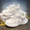 Girls' Shoes Children's Hollow Mesh Sports White Breathable Frame Single