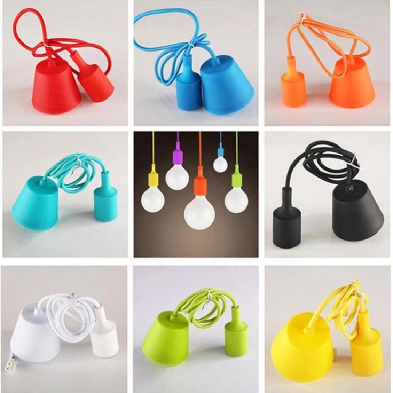 Silicone Pendant Led Light Socket Control Vintage Chandelier Supplies Decoration
