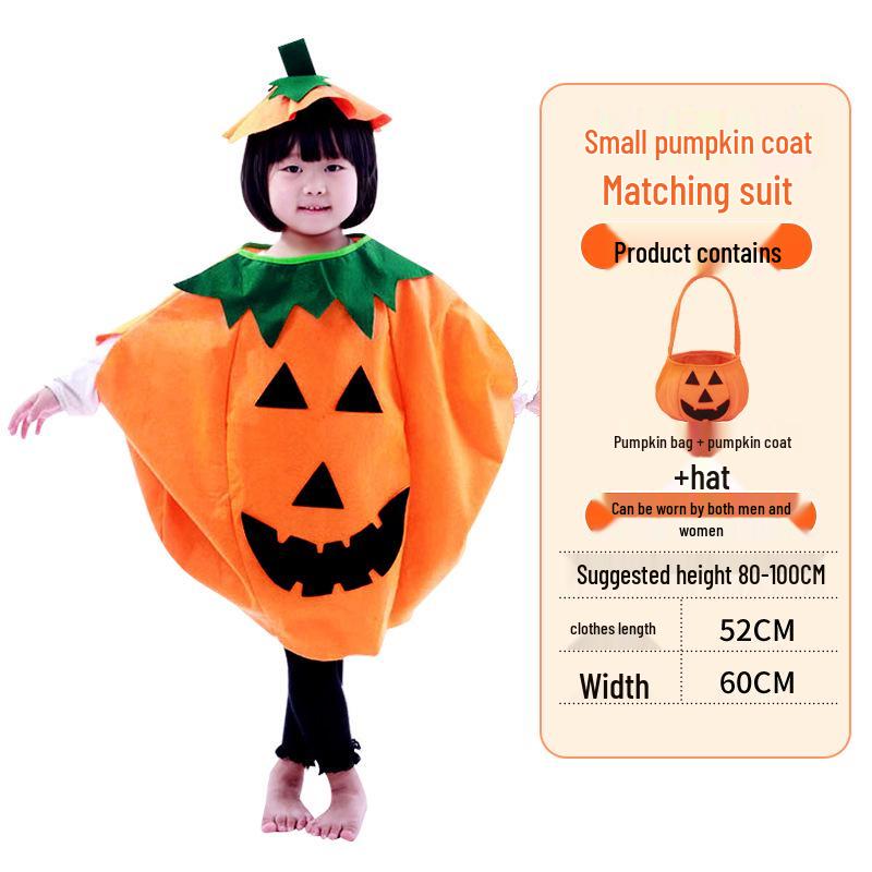 Halloween Pumpkin Costume: Kids' & Adults' Cosplay Outfit for Performances