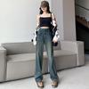 Narrow Version of High-waisted Jeans for Women In Spring and Autumn New Pear-shaped Body Look Taller and Slim, Loose Straight Wide-leg Floor Pants