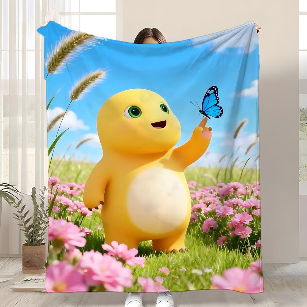 

Cute N-Nailoong Throw Kid-Friendly Flannel Throw Blanket Soft Warm Anti-Static Washable All Season 75x90cm