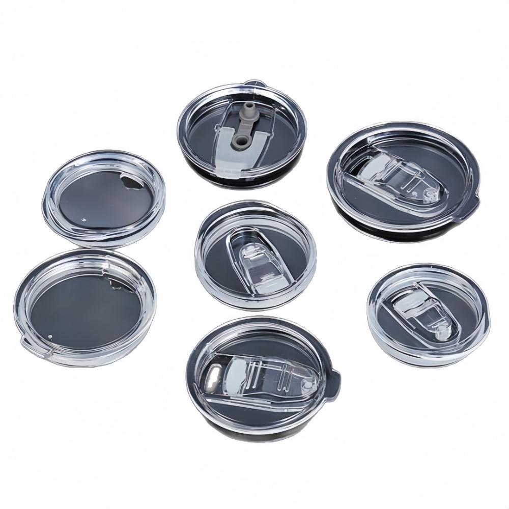 30/20Oz Ice King Cup Lid Plastic Transparent Splash Proof Silicone Sliding Cup Lid for Mug Special Straw Lid Sealing Cover