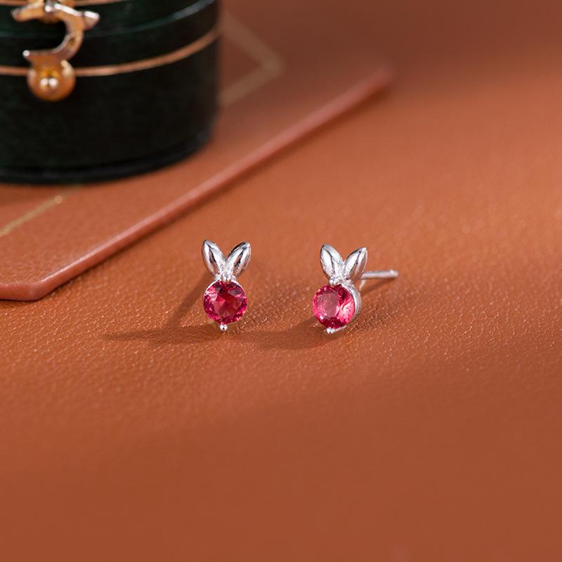 

Роскошные женские серьги Banyan Tree из серебра 925 пробы с кроликом и цирконием - коллекция 2023 года. ES2405 красный