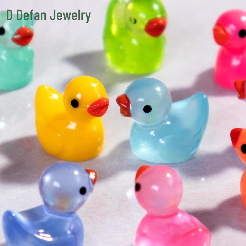 Pryskyřičná svítící kachna DIY komponenty pro šperky a vlasové doplňky