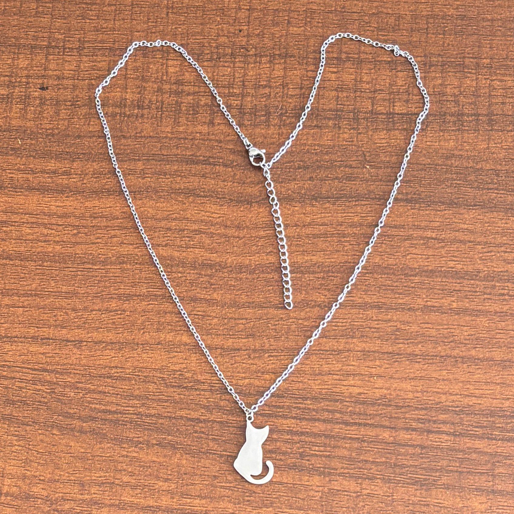 18K Gold-Plated Stainless Steel Hollow Butterfly Pendant Necklace