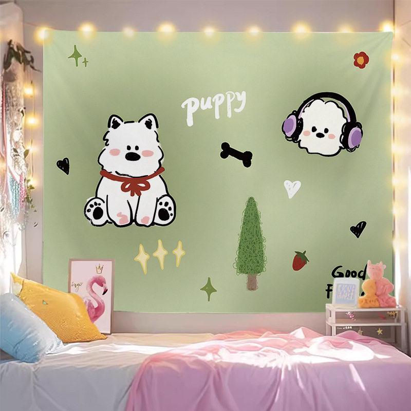 

Cute Animal Tapestry Lovely and Healing Wall Hanging for Bedroom Dorm Cartoon Wall Decor Cloth to Cover Unsightly Walls 74x94cm(29x37in)
