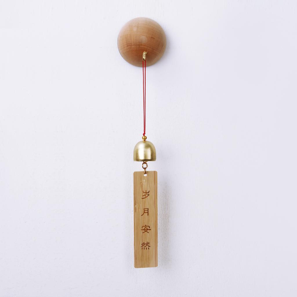 Japonská drevená zvonkohra Bezdrôtový zvonček Vstupný zvonček Ozdobný zvonček pre domáce otváranie závesných dekorácií
