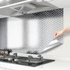 Kitchen  PVC Self-adhesive Oil Resistant Wallpaper Aluminum Foil Paper Drawer Moisture-Proof Thickened Waterproof