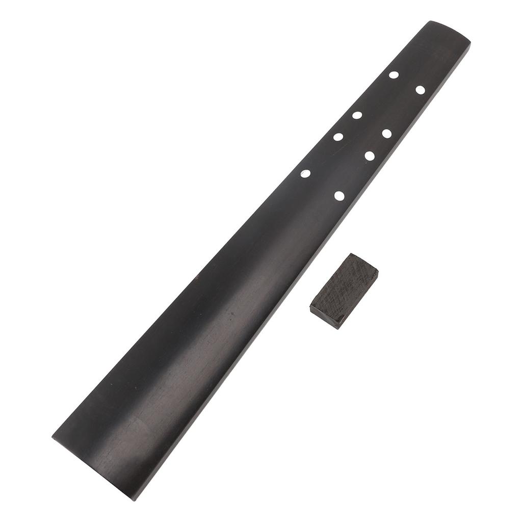 12 Violin Fingerboard Black Ebony Wood Unfinished Fingerboard Violin Replacement Part