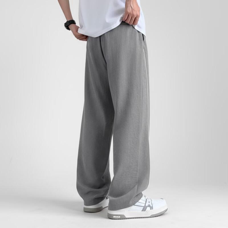 MINISO Men's Summer Trendy Loose Fit Straight-Leg Casual Pants