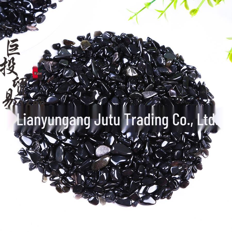 Natural Black Obsidian Gravel for Incense, Fish Tanks, Children s Digging, and Potted Plant Landscaping