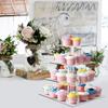 3/4 Layers Acrylic Multi-Purpose Square Display Stand Base For Cupcake Jewelry Statue Decor Wedding Party Desktop Storage Rack