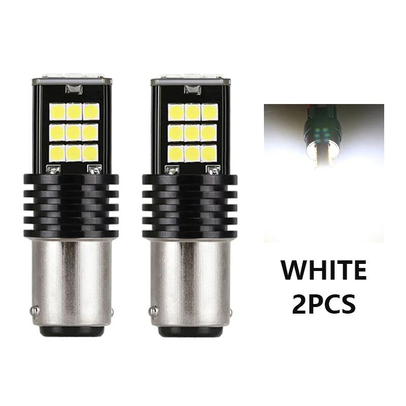 2Pcs Turn Signal Lamp 1156 BAU15S PY21w 1157 BAY15D LED Bulbs 3030SMD CANBUS NO ERROR Car Tail Bulb Backup Brake Light