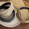 Women Bohemian Vintage Straw Woven Headband Wide Cross Design Hair Accessory Ladies