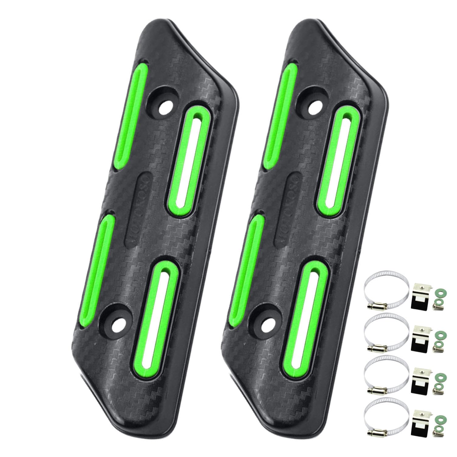 

Optimister Heat Guard Muffler Guard Bumper Protector Engine Guard Protector Exhaust Pipe General Purpose зелёный