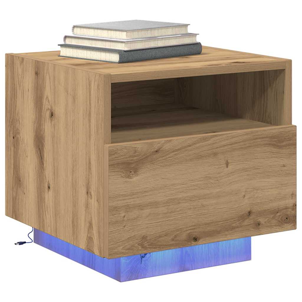 Nightstand Artisan Oak 40 x 39 x 37 cm Particleboard