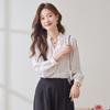 Tluoman Elegant V-Neck Long Sleeve Blouse