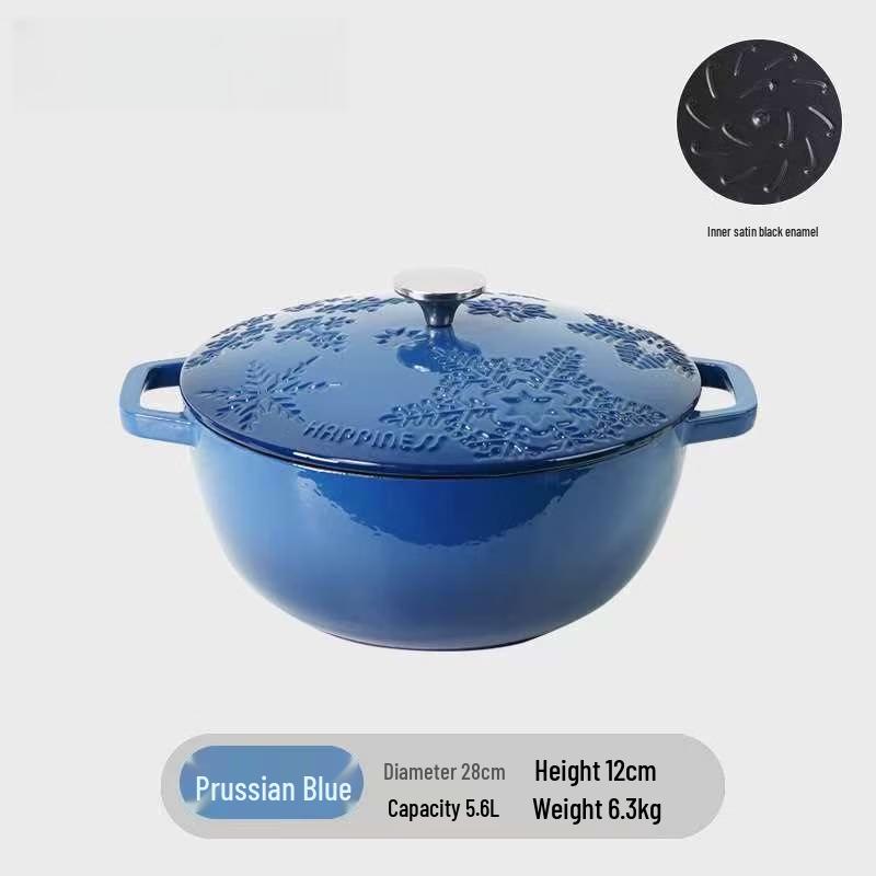 

ZISIZ Enamel Non-Stick Stew Pot