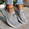 Fashion Elastic Knit Breathable Mesh Sneakers for Women Soft Sole Comfort Slip On Walking Shoes Woman Lightweight Non Slip Casual Shoes
