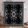 2-Piece Card reading Starry Sky Semi-Sheer Curtain Set - Polyester   Machine Washable   Rod Pocket Design For Bedroom & Living Roo