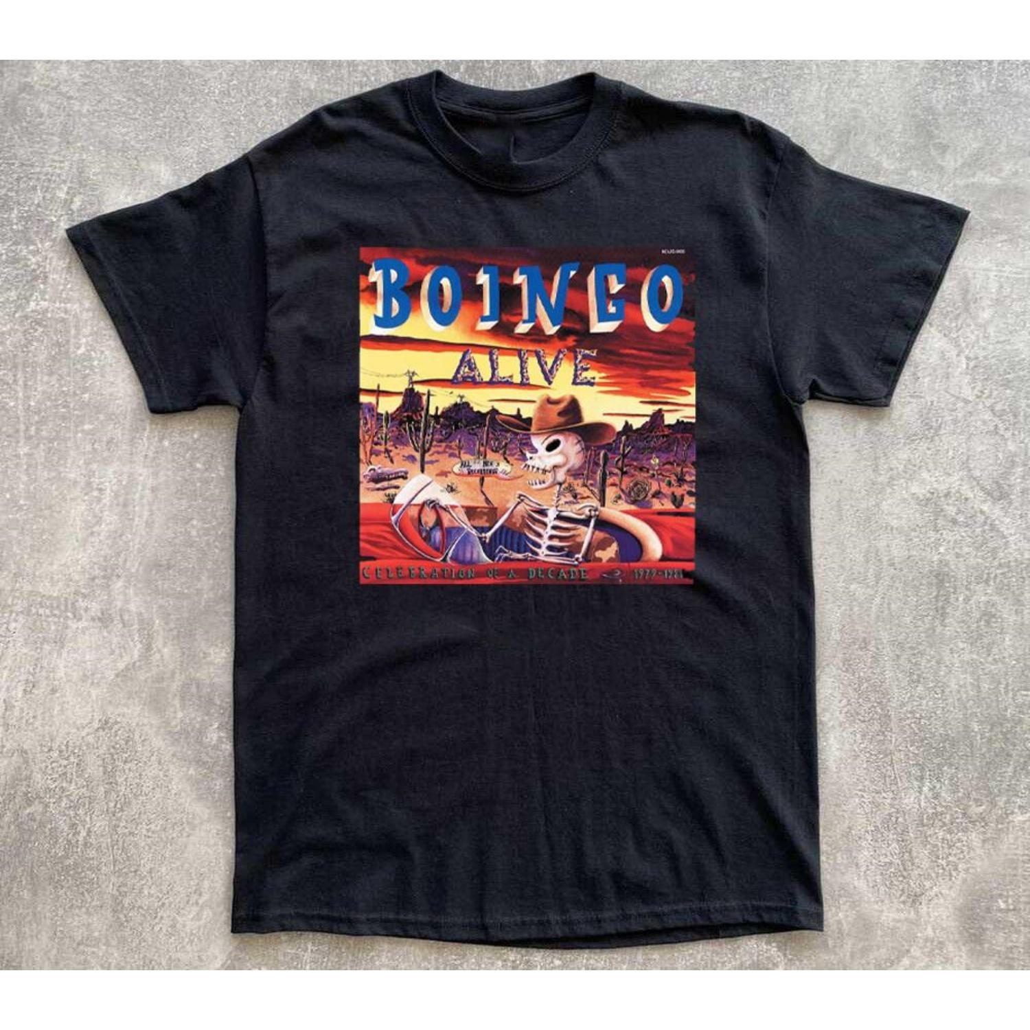 

Boingo Alive Version Black Cotton Shirt Full Size S5XL Unisex T205 Unisex T-Shirt S чёрный