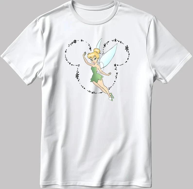 Tinkerbell Mickey 2026 White T Shirt S