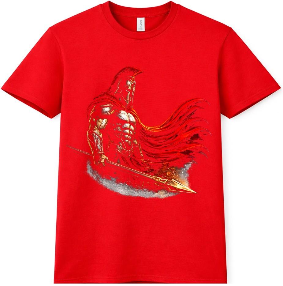 Spartan Warrior T Shirt Gladiator Helmet RoUnisex Greek Soldier Graphic Vintage Tee S