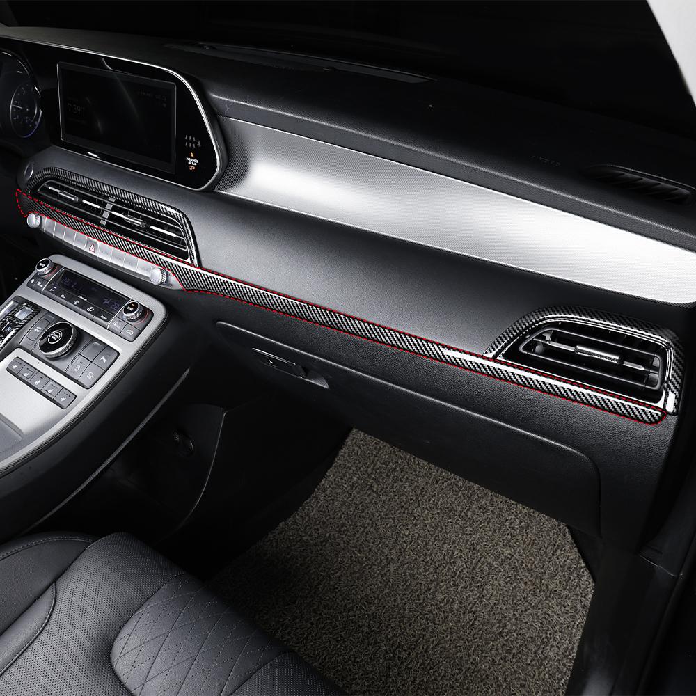For Hyundai Palisade 2020-2026 Dashboard Middle Air Conditioner Vent Instrument Panel Cover Trim Interior Decor Accessories LHD