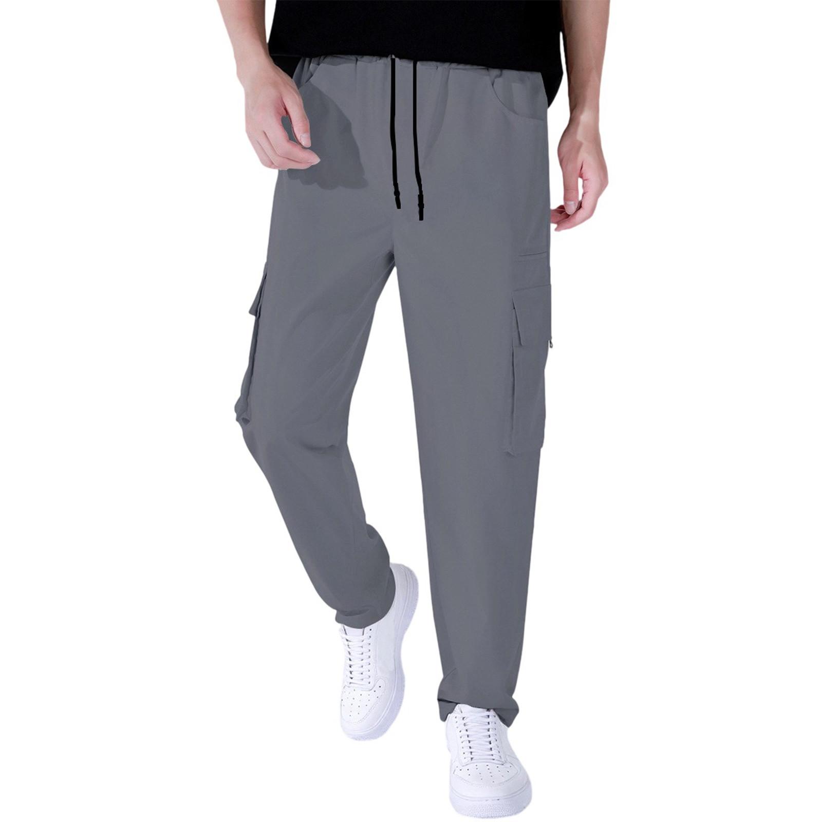 

Мужские комбинезоны, повседневные брюки с несколькими карманами и завязками, походные брюки L