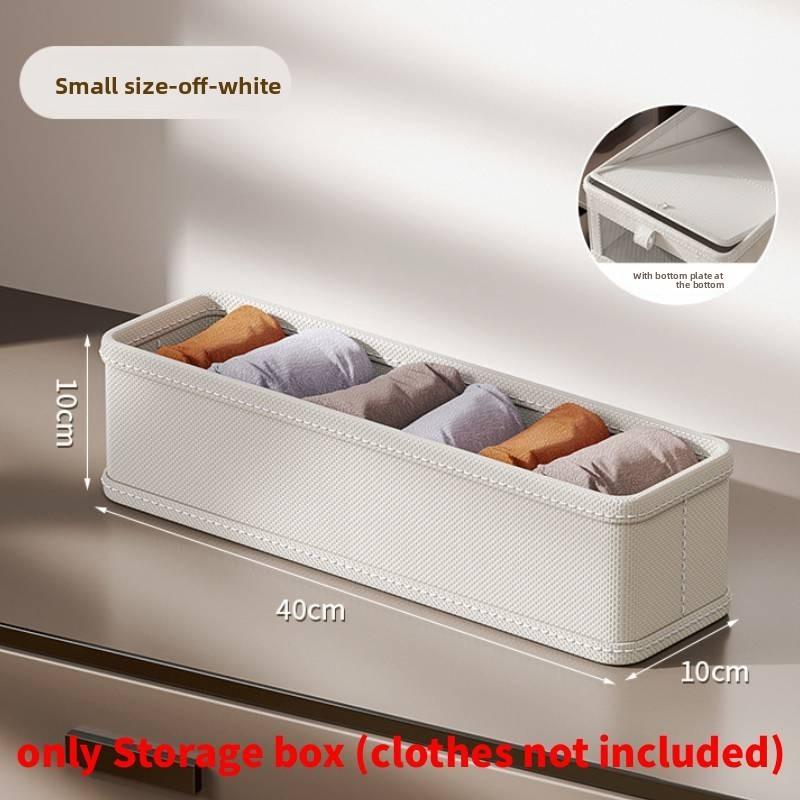 Cotton Linen Storage Box With Collapsible Organizer For Bedroom And Living Room