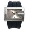 100M G Logo Watch Men's Watch Clock Wristwatch SS / Rubber Black/Silver