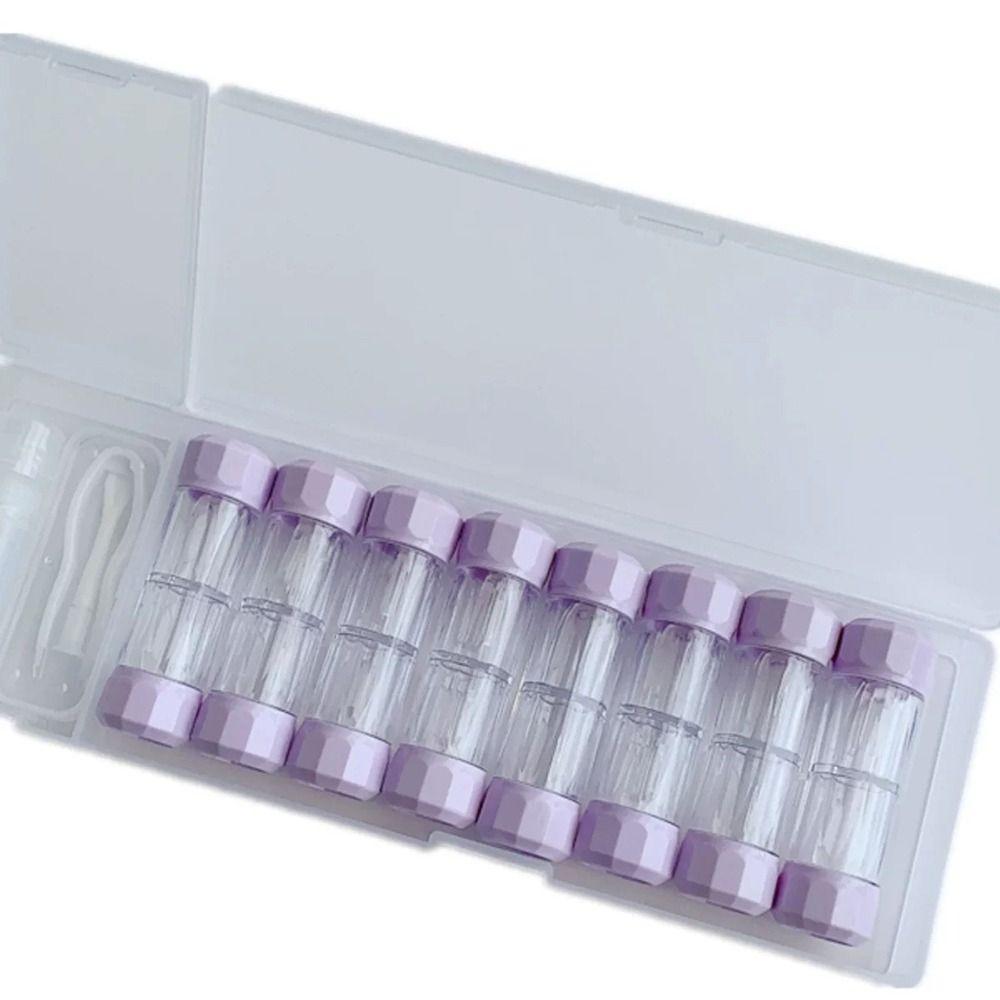8 Pairs Portable Contact Lens Box Holder 7 Colors RGP Lens Container  Beauty