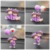 Purple Pajamas Couple Car Ornaments Kiss Balloon Doll Auto Center Console Figure  Auto Decoration