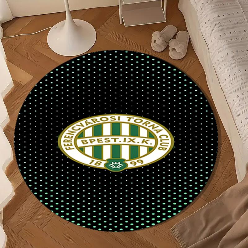 Ferencvaros TC Football Club Round Mat, Anti-slip Circle Carpet Chair Rug For livingroom,Bedroom, Doormat Home Decor Gift Christmas Gifts