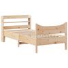 VidaXL Cadre de lit avec tête de lit 90x200 cm bois de pin massif, sommier, cadre de lit simple, cadre de lit en bois massif 3307053