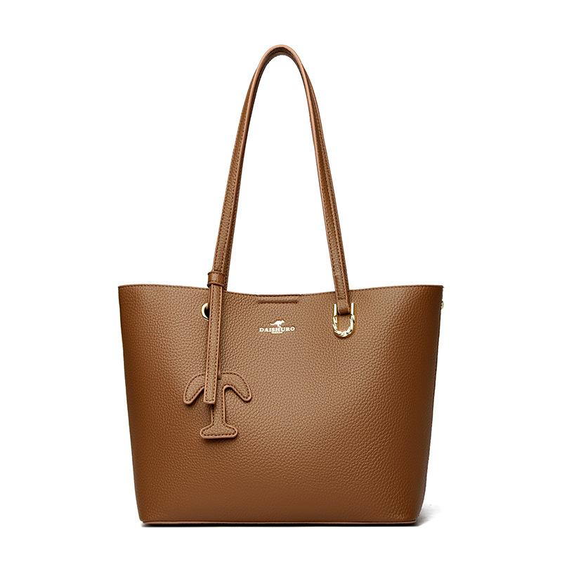 Fashionable Large-capacity Commuting Convenient Storage Handbag, Single-shoulder Bag, Simple and Elegant Ladies' Tote Bag