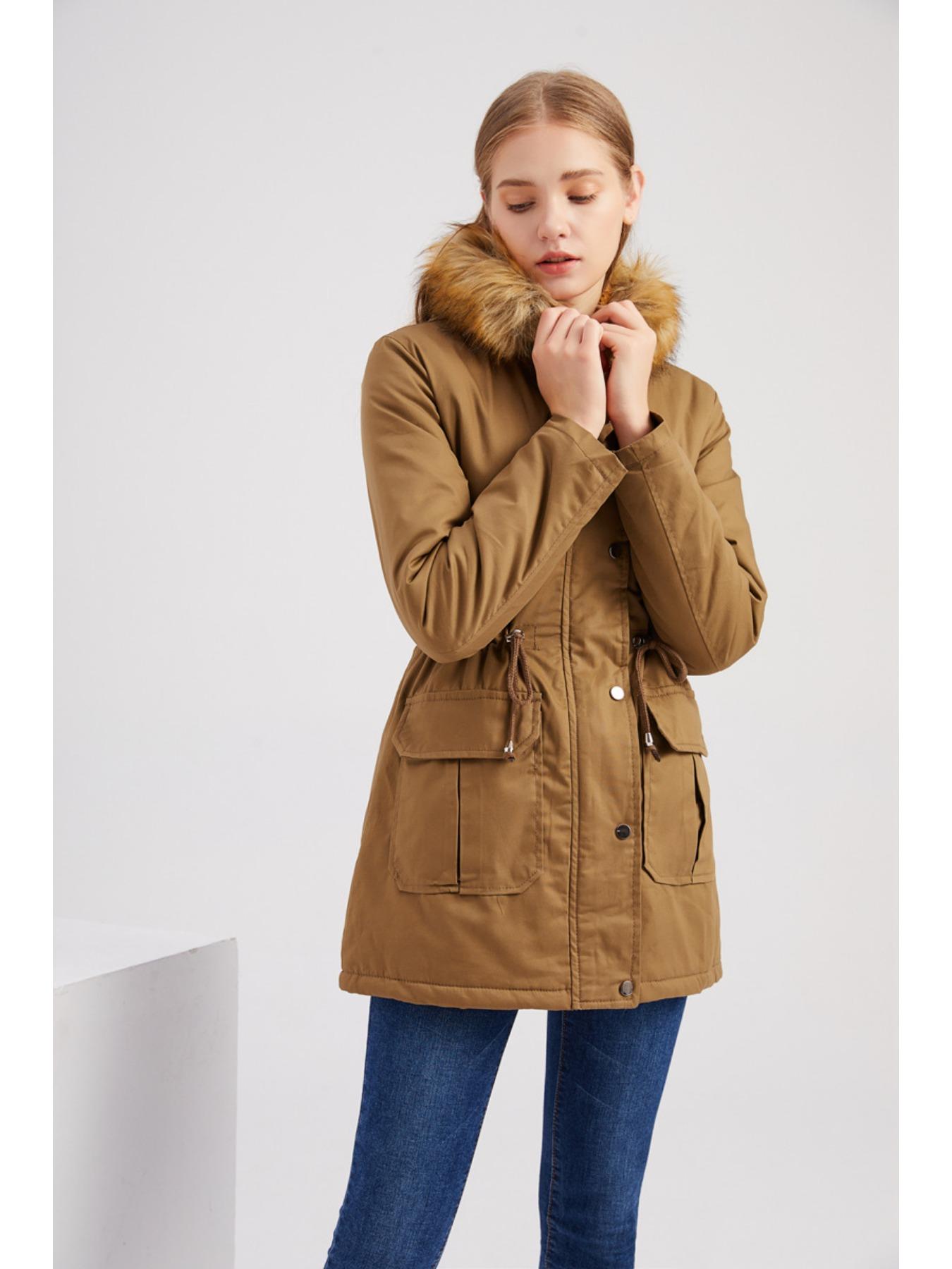 Пальто Parker с капюшоном и воротником — фото 5