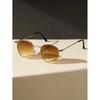 1PC Unisex Metal Round Frame Vintage Y2K Casual Sunglasses For Outdoor Daily Vacation Driving Clothing Accessories