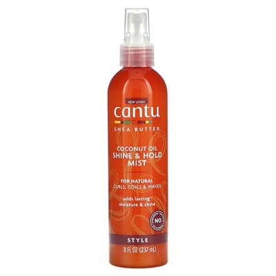 Cantu, Shea Butter, Coconut Oil Shine & Hold Mist, 8 Fl Oz (237 Ml)