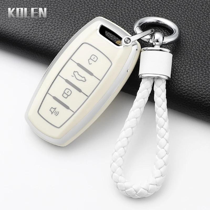 Fashion Tpu Car Key Case Cover For Great Wall Haval Jolion H6 H7 H4 H9 F5 F7 F7X F7H H2S Gmw Dargo Protected Shell Keychain